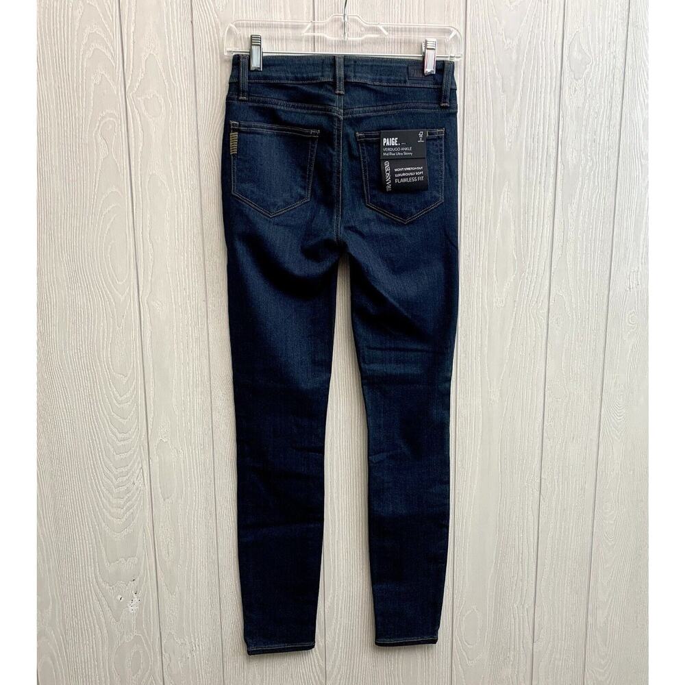 Paige Verdugo Ankle Skinny Jeans Attica Blue Size 25 NWT - Picture 5 of 7